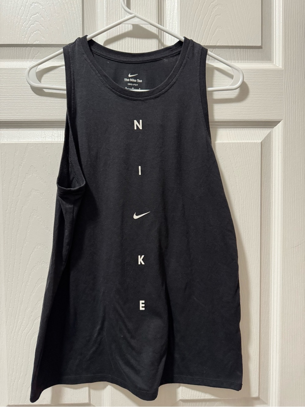Nike Black Vertical Logo Tank Top